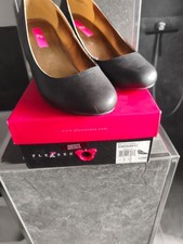 Pleaser KIM-08 Keilabsatz Pumps schwarz