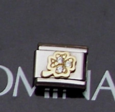 Original Nomination Gold Modul +++ KLEEBLATT ZIRKONIA +++  guter Zustand