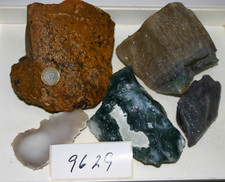 Edelstein Mineral  - Rohstein -Abschnitte  -ca 4 kg Nr 9629