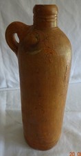 Alte 1/2 Liter Tonflasche mit