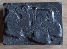 Druckstock Klischee, "Traktor