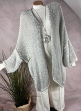 Grob Strick Jacke Mantel
