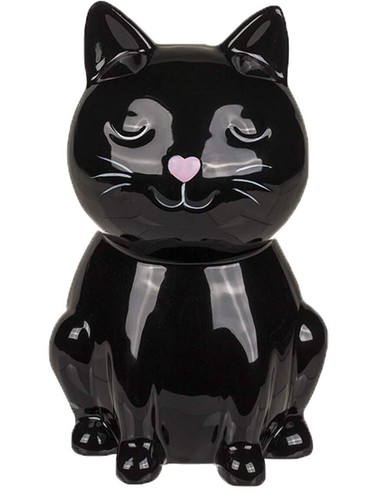 Tier spardose katze schwarz - katze,