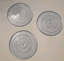 Vintage glass Butzenglas Ersatz Hellblau Glasbutzen 14cm Rund  Butzenscheibe