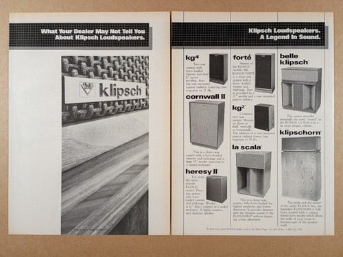 1986 klipsch speakers - klipsch,