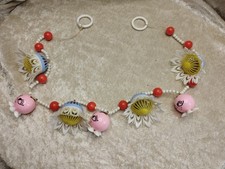 DDR Wagenkette Babyrassel Klapper Spielzeug Plaste CSSR 