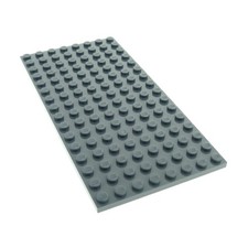 1x Lego Bau Platte 8x16 neu-dunkel grau beidseitig bebaubar 70323 4654613 92438