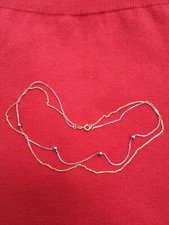 Collier doppelreihig in Silber