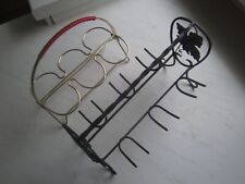 Weinglashalter/Glashalter Vintage, 70er/80er Jahre, Schmiedeeisen/Drahtgestell