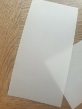 2 Stk Ski Belag  L30cm B15cm D1,2mm, transparent Skibelag für Belagsreparatur