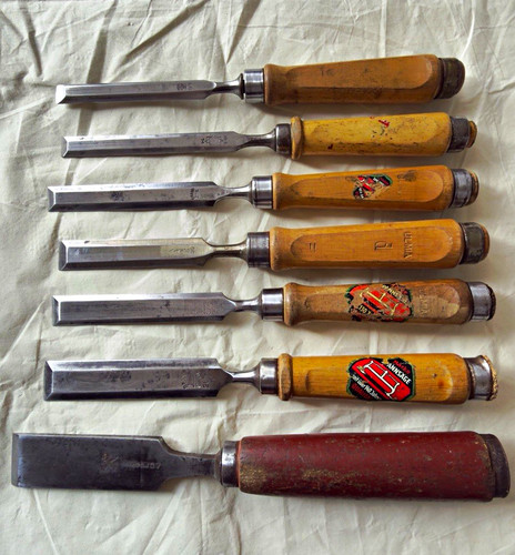 Vintage stemmeisen set - 7x,