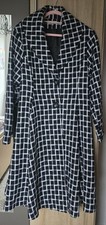 Toller ausgestellter Mantel schwarz weiß, neu, GR XL, Belsira