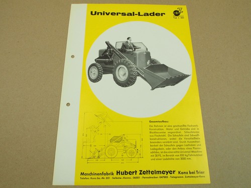 Prospekt zettelmeyer l501 - zettelmeyer,