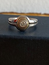 Diamantring, 750 Gelb-&