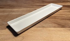 Kerzenschale & Servierplatte IKEA weiß 43x11cm Steinzeug elegant rechteckig