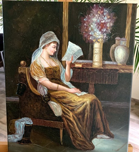 ölgemälde antike dame - Ölgemälde, mit