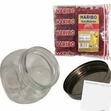 usy Bonboniere Haribo Goldbären Himbeer Pack 1kg Beutel 1200ml Volumen Glas