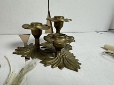 alte *GILDE* Kerzenleuchter Kandelaber 3 Kerzen Messing  RAR - Mit Kerzen