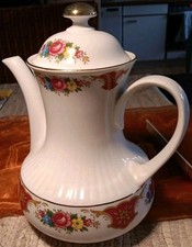 WINTERLING ?BAVARIA MARKTLEUTHEN KAFFEEKANNE BLUMENMUSTER GOLDRAND VON SAMMLER