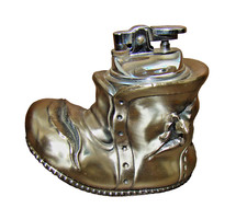 Tisch Gasfeuerzeug Figur Schuh