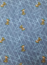 Jersey Stoff blau Affen von