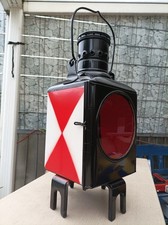 Originale Zugschlusslaterne, Zugschlusslampe, Eisenbahnlaterne, Signallampe
