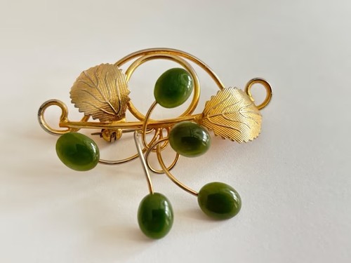 Vintage brosche mit - vintage,