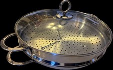 TCM Edelstahl Wok, Glasdeckel