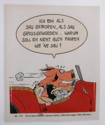 Werbe aufkleber uli stein als - werbe-aufkleber,