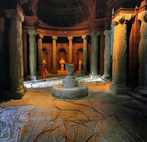 Christo wrapped vestibule - wrapped,