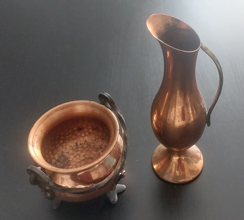 Vintage kupfer deko set - vintage,