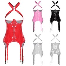 Damen Korsett Leder Bustier