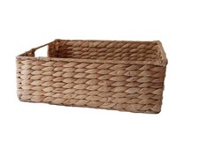 Korb Aufbewahrung Stroh geflochten ca. 25 x 19,5 x 8 cm