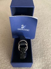 Swarowski  Armband -Leder  / Schwarze Kristalle - Toop -Ansehen
