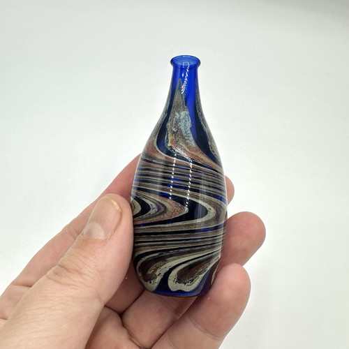 Vase glas miniatur marmoriert - vase,