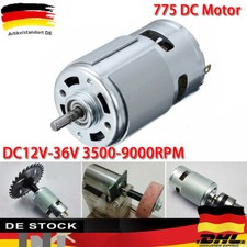 775 Motor Kugellager DC 12V-36V Turbine Gleichstrom Getriebemotor Drehmoment