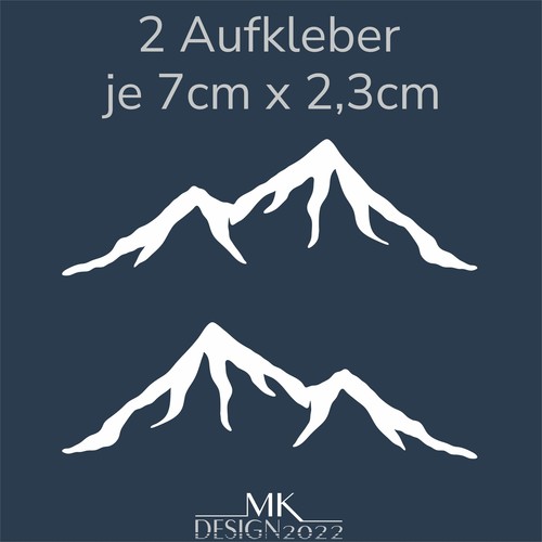 Berge mountain aufkleber mtb - aufkleber,