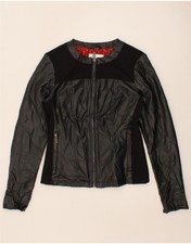 GAS Damen Lederjacke IT 38 XS Schwarz TP09