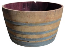 Blumentopf Blumenkübel Pflanzkübel Fass Holz Kräuterbeet Holzfass Weinfass D75cm