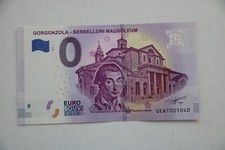 0-EURO SCHEIN  "GORGONZOLA - SERBELLONI MAUSOLEUM ".2018 - 1,  ITALIEN