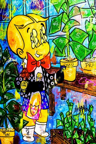Pop art richi rich leinwand - richi,