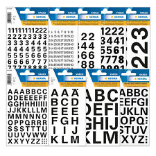 HERMA Buchstaben A-Z Zahlen 0-100 Sticker Aufkleber selbstklebend wetterfest neu