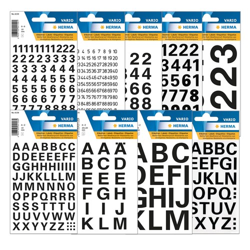 Herma buchstaben zahlen - herma,