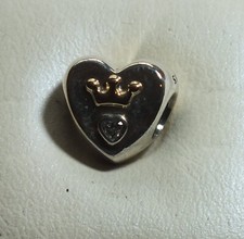 Pandora Element  .925 Silber Herz mit Krone   EB168