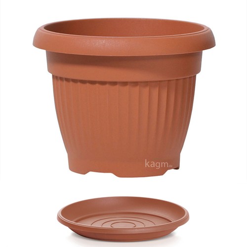 Blumenkübel mit untersetzer - mit,