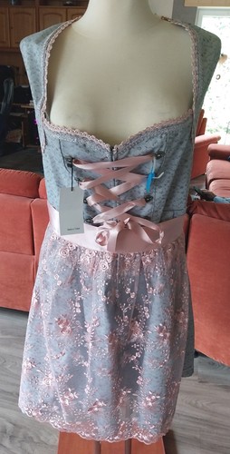 Dirndl silber rosa - dirndl, gr.46