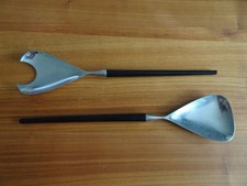 puristisches Midcentury Salatbesteck WMF Cromargan im Bauhaus Design 50er 60er