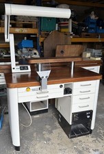 Freuding Einzeltisch Labortisch Arbeitstisch mit F1 Lampe und Absaugung (Doppel)