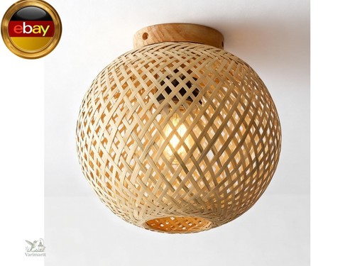 Boho rattan lampenschirm - boho,