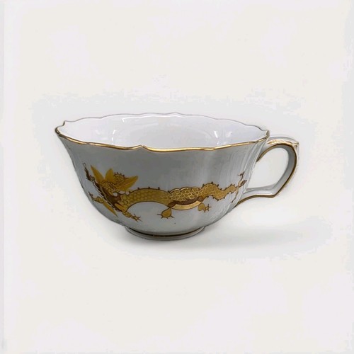Meissen gelber drache teetasse - meissen,